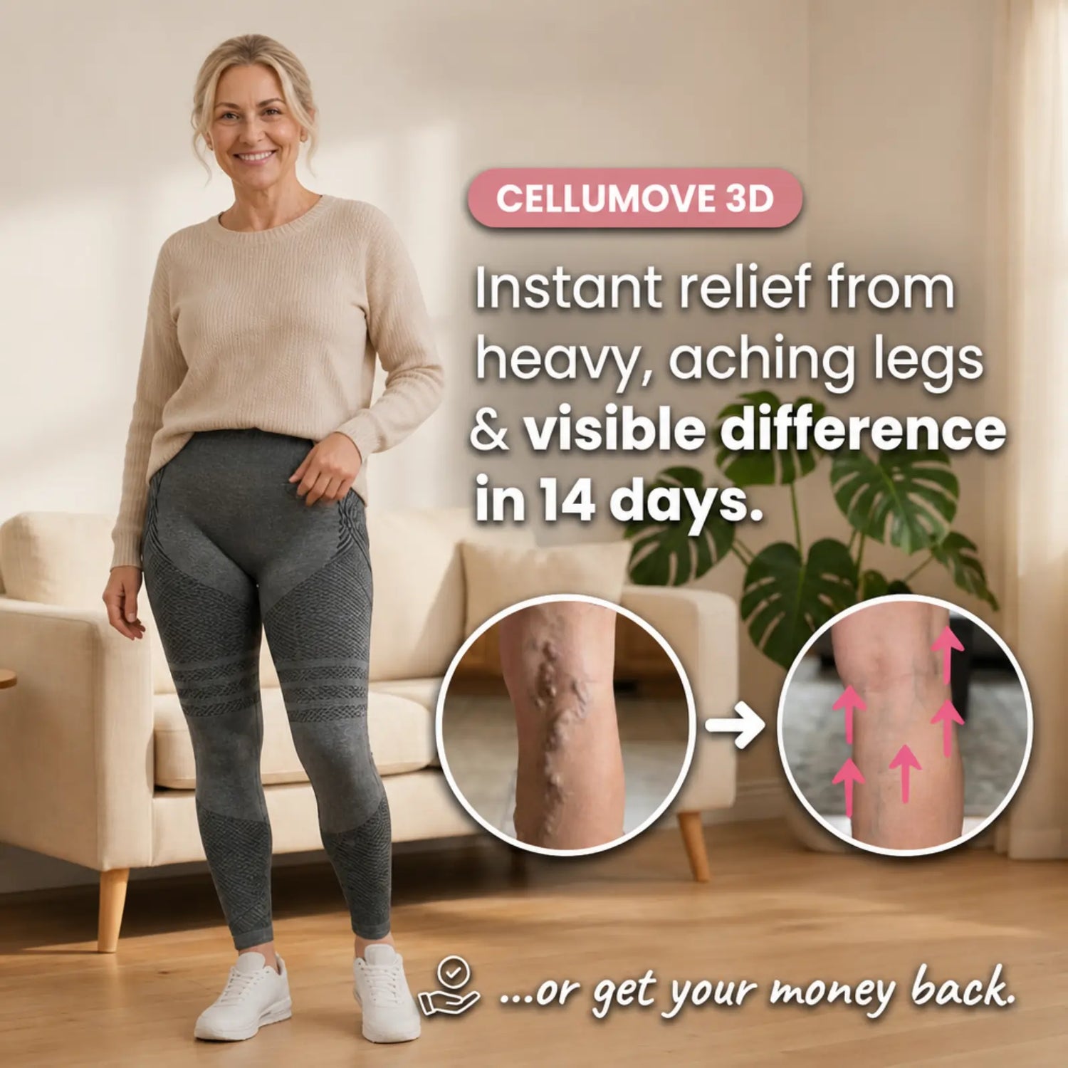 Cellumove Varicose Vein 3D Compression Legging